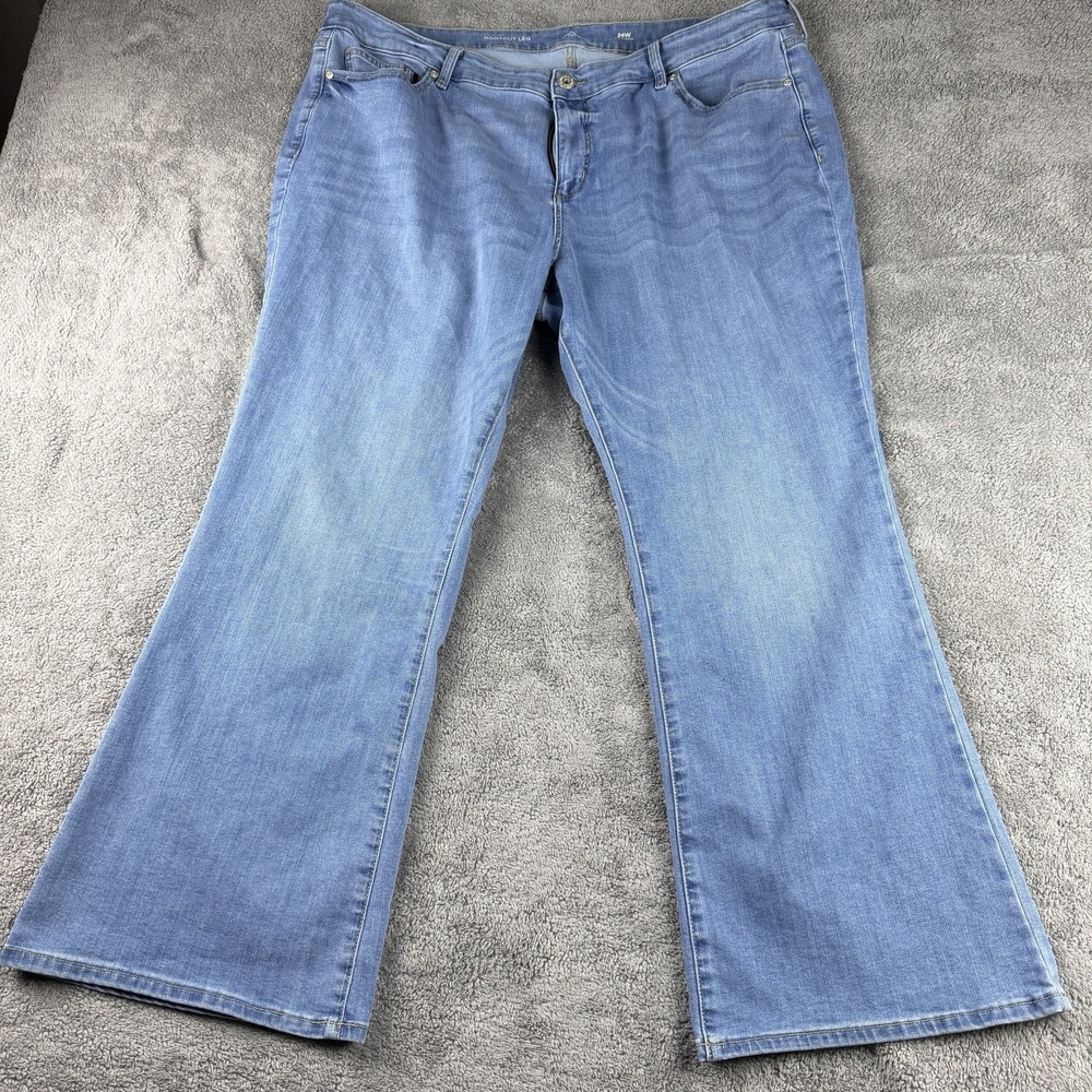 St Johns Bay Bootcut Leg Jeans Womens 24W Blue‎ Medium Wash